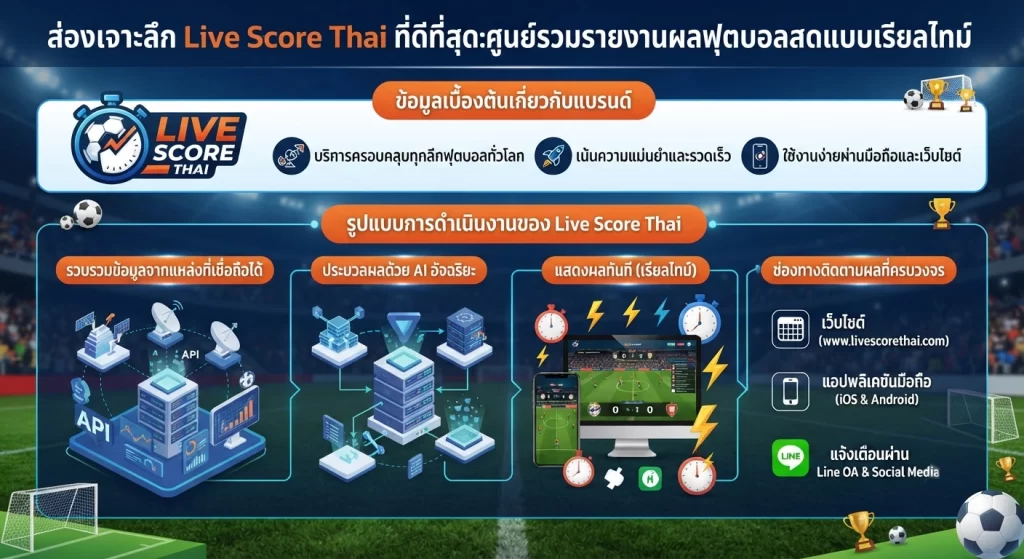 ช่องทางติดตามผล Live score thai ที่ดีที่สุด